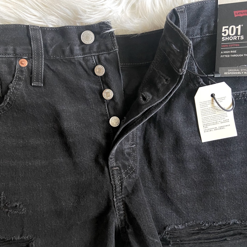 Levi’s 501 Original Cut Off Shorts NWT - Picture 5 of 6